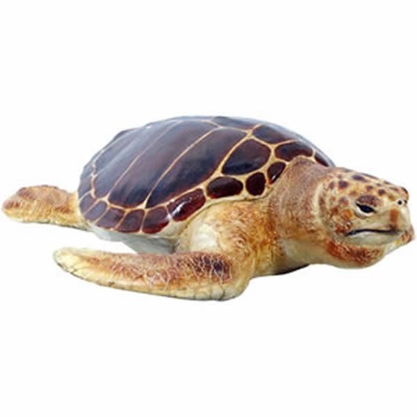 産卵場所を探すアカウミガメ Loggerhead Turtle FRPアートオブジェ【商品番号：m-fr090048】